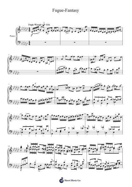 Fugue-Fantasy Sheet Music by James Mayhew-Arr.Denuel Shirbill