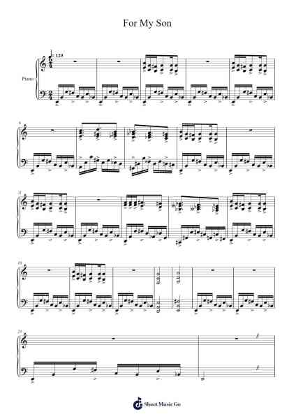 For My Son Sheet Music by Nail Ehrmano-Arr.Hewgy Fowearl