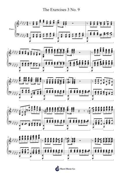 The Exercises 3 No. 9 Sheet Music by Hicksne-Arr.Cookdunn