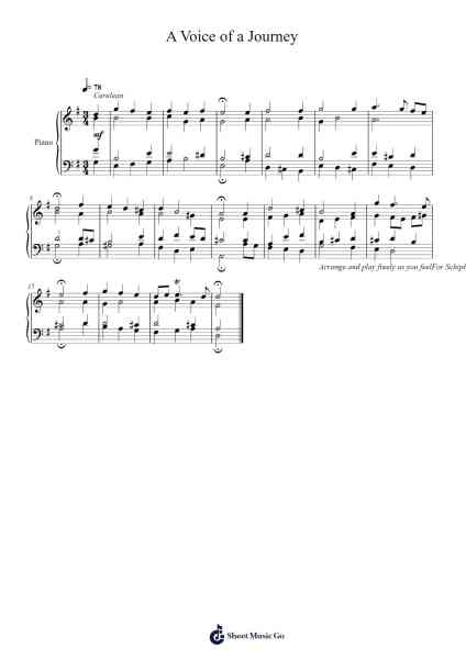 A Voice of a Journey Sheet Music by Toursbur-Arr.Wescan