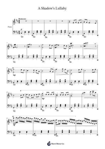 A Shadow's Lullaby Sheet Music by Shehzeen Rahman-Arr.Boylerod