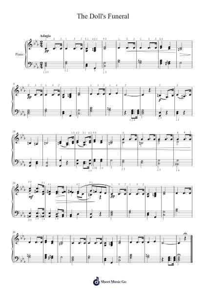 The Doll's Funeral Sheet Music by Pyotr Ilyich Tchaikovsky-Arr.Pipril