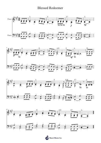 Blessed Redeemer Sheet Music by Harry Dixon Loes-Arr.Krispert