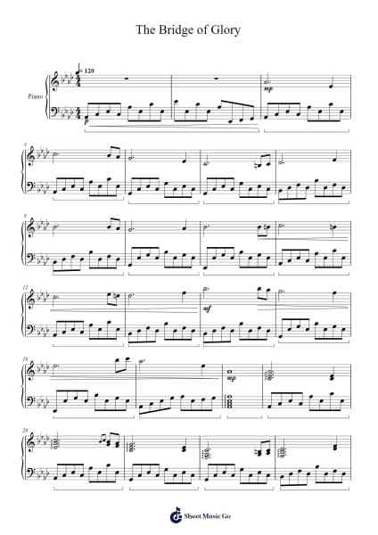 The Bridge of Glory Sheet Music by Masao Aichi-Arr.Betle