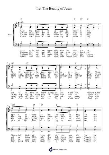 Let The Beauty of Jesus Sheet Music by Edwin E. Young-Arr.Cyncer Raeh