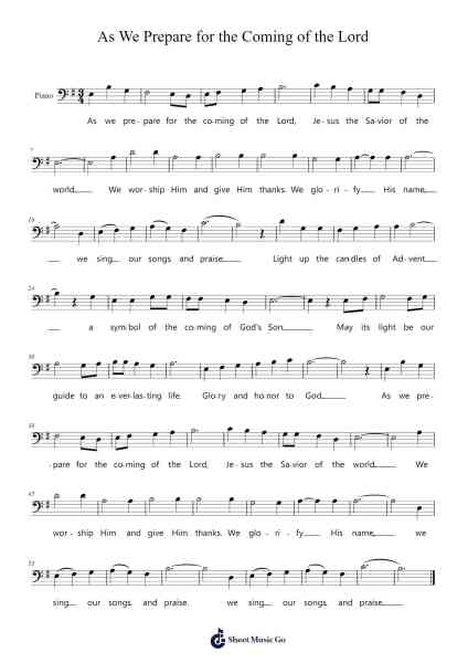 As We Prepare for the Coming of the Lord Sheet Music by Lester Delgado-Arr.Ruthneil Rulan