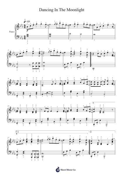Dancing In The Moonlight Sheet Music by King Harvest-Arr.Macre Accer
