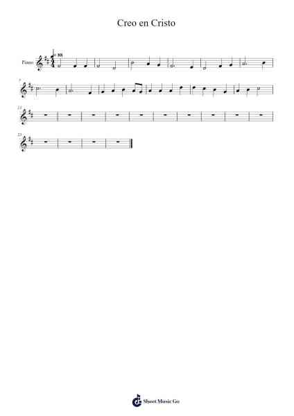 Creo en Cristo Sheet Music by John Longhurst-Arr.Beague Kinglor