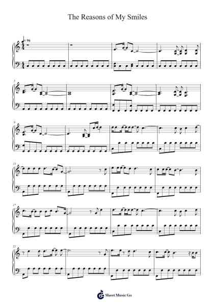 The Reasons of My Smiles Sheet Music by Asger-Arr.Sylgou