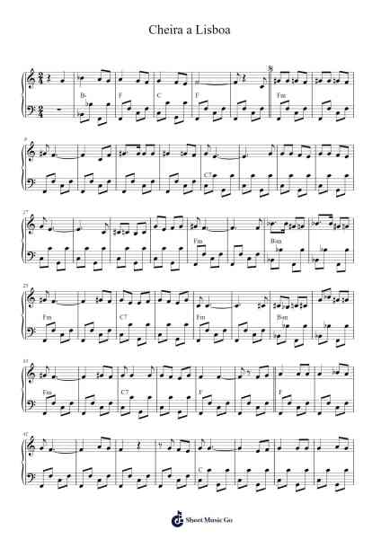 Cheira a Lisboa Sheet Music by Amália Rodrigues-Arr.Lewcar