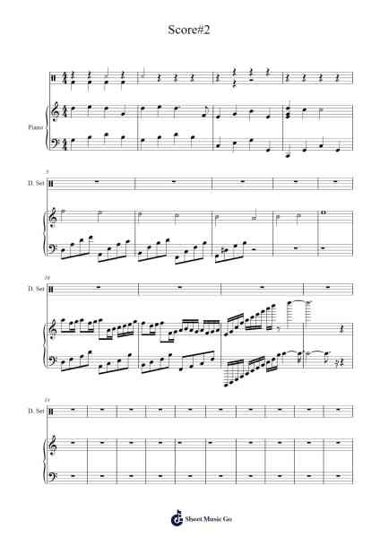 score#2 Sheet Music by Lillian Gerathy-Arr.Invy