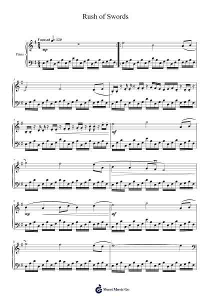 Rush of Swords Sheet Music by Hoodrine-Arr.Besquinn