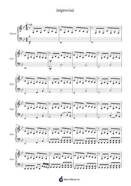 improvisé Sheet Music by Marine C.-Arr.Thodorelass