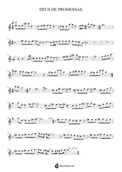 DEUS DE PROMESSAS Sheet Music by David Sacer-Arr.Fosil Johnlind