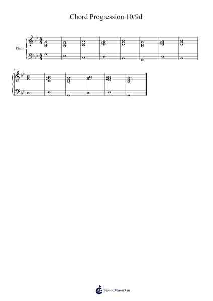 Chord Progression 10/9d Sheet Music by -Arr.Regfer