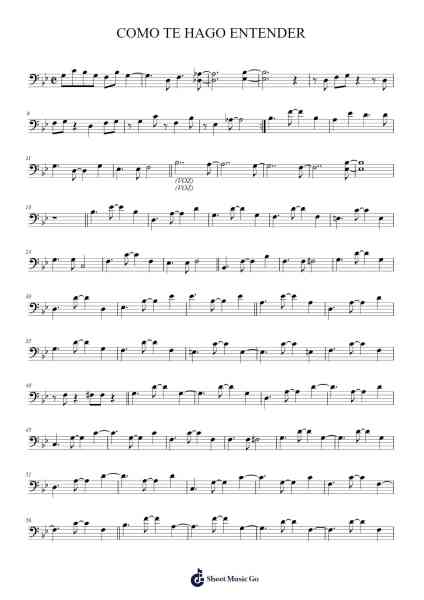 COMO TE HAGO ENTENDER Sheet Music by Unknown author-Arr.Blycarr