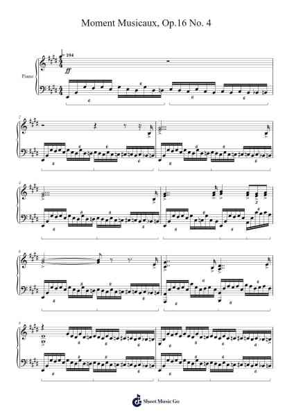 Moment musicaux, Op. 16 No. 4 in E Minor Sheet Music by Sergei Rachmaninoff-Arr.Edlup Denlouie