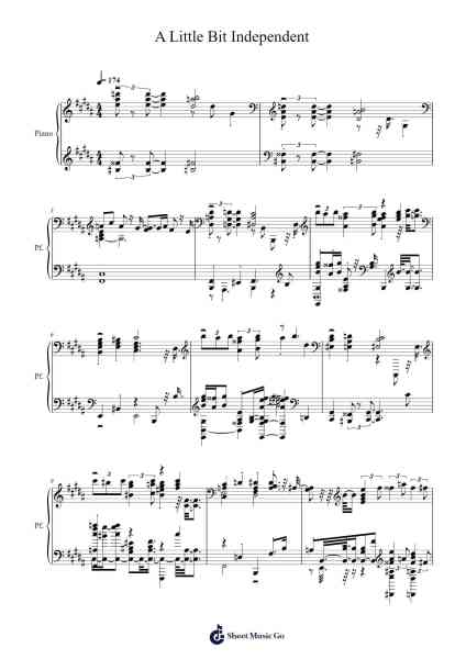 A Little Bit Independent Sheet Music by -Arr.Dekes