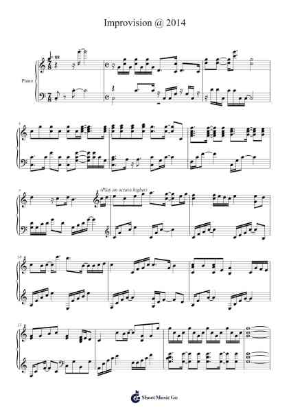 Improvision @ 2014 Sheet Music by V.K/michael228p-Arr.Annrhys