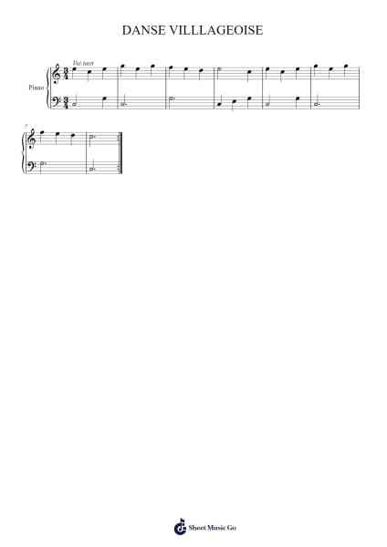 DANSE VILLLAGEOISE Sheet Music by undefined-Arr.Chanliot Chadmark