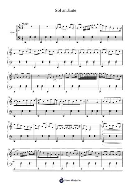 Sol andante Sheet Music by Murbian-Arr.Feroll