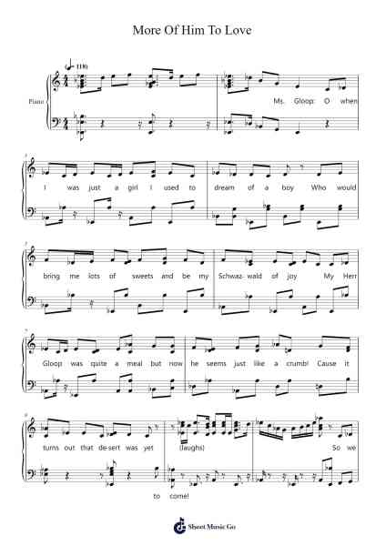 More Of Him To Love Sheet Music by Marc Shaiman/Scott Wittman-Arr.Wyldemas Sercar