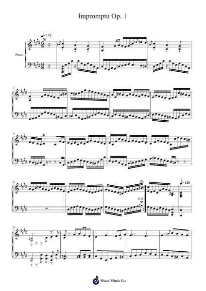 Impromptu No. 1 in A-flat Major, Op. 29 Sheet Music by Frédéric Chopin-Arr.Jusmens