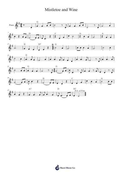 Mistletoe and Wine Sheet Music by Cliff Richard-Arr.Yulejah