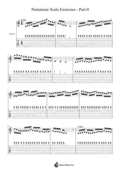 Pentatonic Scale Exercises - Part-8 Sheet Music by Misc-Arr.Pubey