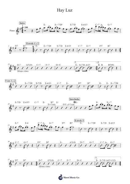 Hay Luz Sheet Music by Marcos Vidal-Arr.Keplus