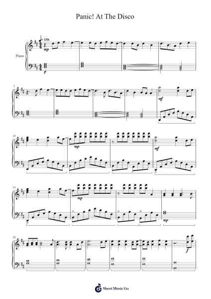 Panic! At The Disco 樂譜由 Panic! At The Disco - 編曲 Joyphrey