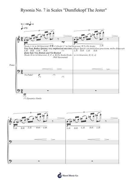 Rysonia No. 7 in Scales "Dumflekopf The Jester" 樂譜由 Lionelclife Rhyschard - 編曲 Hifaithe Fojames