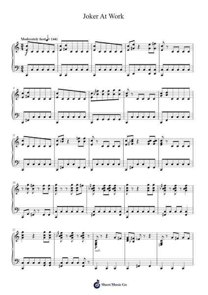 Joker At Work Sheet Music by Thomas Newman-Arr.Lauven Joyceleif