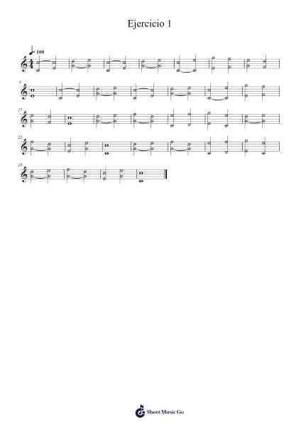 Ejercicio 1 Sheet Music by Wolfgang Amadeus Mozart-Arr.Rareade Zoelotte