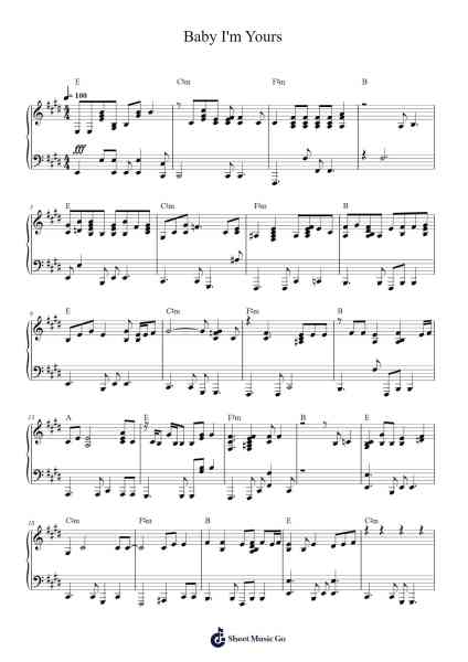 Baby I'm Yours Sheet Music by Cass Elliot-Arr.Prittstrong Hamcas