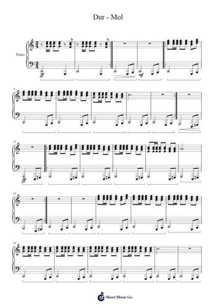 Dur - Mol Sheet Music by O'Neilga-Arr.Frannence Harstowe