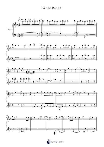 White Rabbit Sheet Music by Al_only_Al-Arr.Bivien