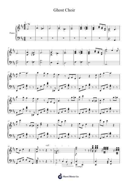 Ghost Choir Sheet Music by Louie Zong-Arr.Pearric
