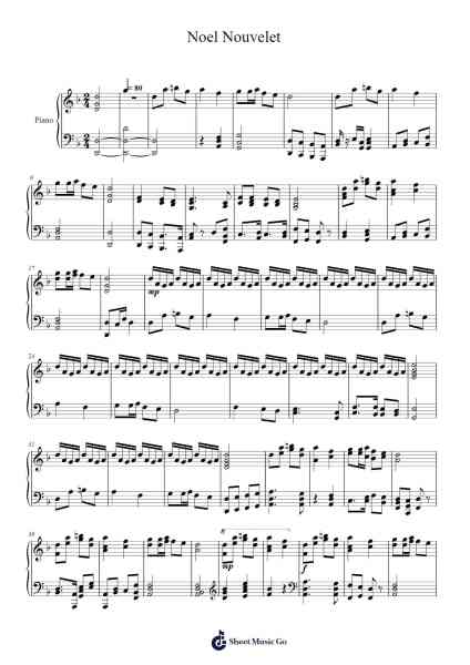 Noel Nouvelet (Sing We Now of Christmas) Sheet Music by Camille Yin-Arr.Priestwylde Backcah