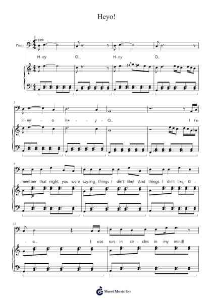 Heyo! Sheet Music by Will Double S/Abedin Subashi-Arr.Brobrian Needve