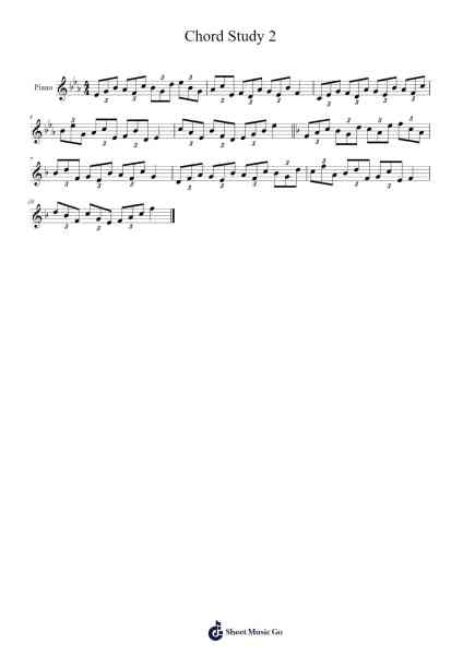 Chord Study 2 Sheet Music by -Arr.Winsmew