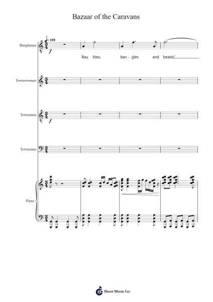 Bazaar of the Caravans Sheet Music by Robert Wright/George Forrest-Arr.Consdrow