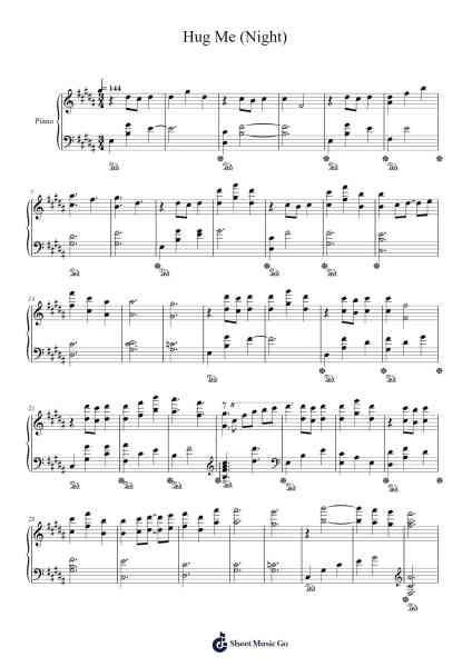 Hug Me (Night) Sheet Music by Nauts-Arr.Warge