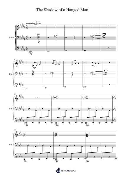 The Shadow of a Hanged Man Sheet Music by Johnyer Nyland-Arr.Krispert
