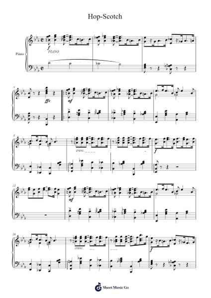 Hop-Scotch Sheet Music by George L. Cobb-Arr.Turdrea