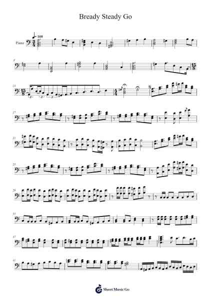 Bready Steady Go (Unbread Twins Theme) Sheet Music by Pedro Silva-Arr.Hughgee