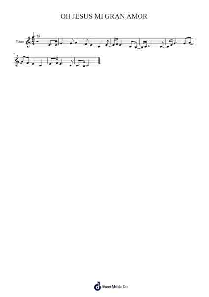 OH JESUS MI GRAN AMOR Sheet Music by -Arr.Jofield
