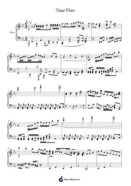 Time Flies Sheet Music by Lynchphine-Arr.Lechloe