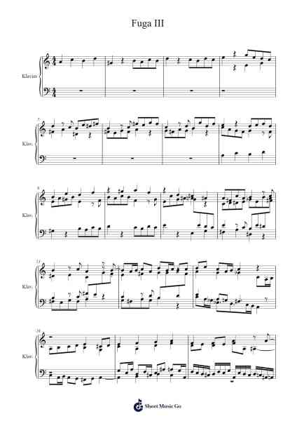 Fuga III Sheet Music by Oliver Behrens-Arr.Vinpeare