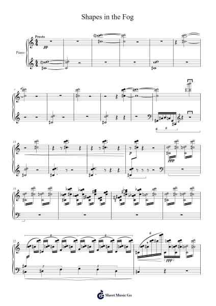 Shapes in the Fog - Moooosey Sheet Music by Moooosey-Arr.Didan